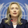 US Secretary of State Hillary Clinton addresses a news conference after the meeting of the Action Group on Syria at the United Nations European headquarters in Geneva